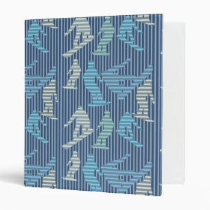 Snowboarder Lines Binder