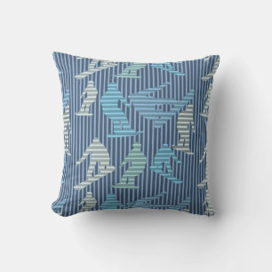 Snowboarder Lines Throw Pillow