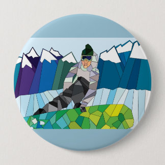 Snowboarder Pin (customize back colour!)