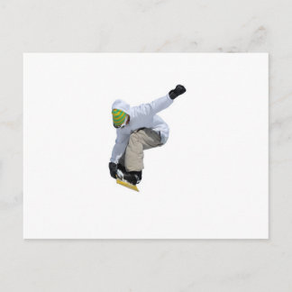 snowboarder postcard