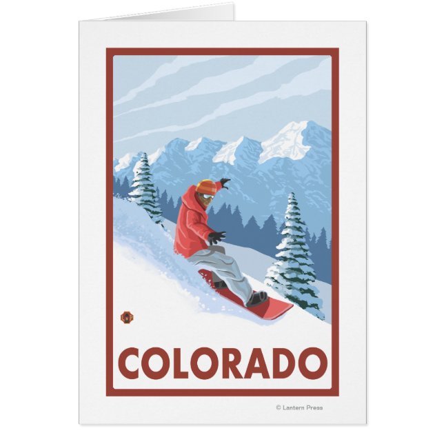 Snowboarder Scène Colorado (Devant)