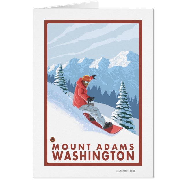 Snowboarder Scene - Mount Adams, Washington (Front)