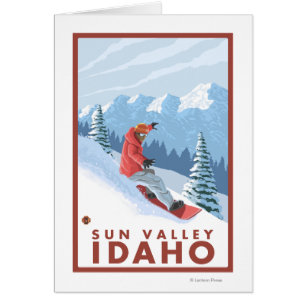 Snowboarder Scene - Sun Valley, Idaho