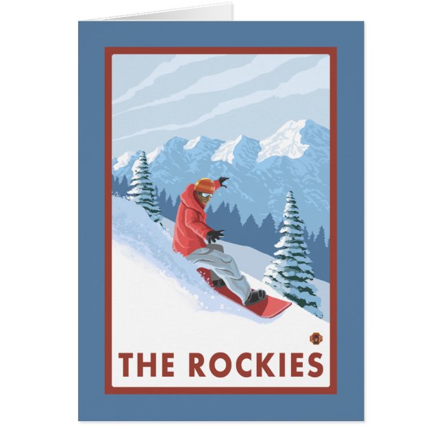 Snowboarder Scene - The Rockies (Front)