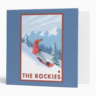 Snowboarder Scene - The Rockies Binder