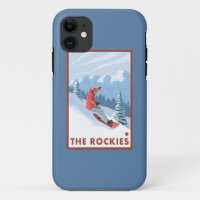 Snowboarder Scene - The Rockies
