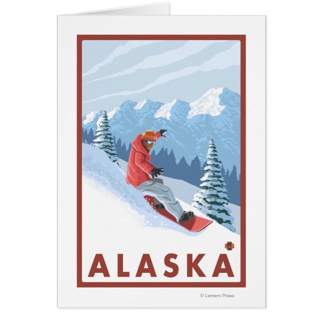 Snowboarder Scene- Vintage Travel Poster 2 (Front)
