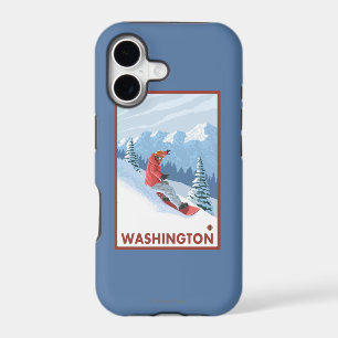 Snowboarder Scene - Washington