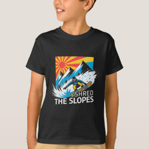 Snowboarder Shred The Slopes Snowboarding Enthusia T-Shirt