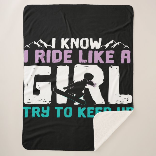 snowboarder snowboard Blanket (Front)