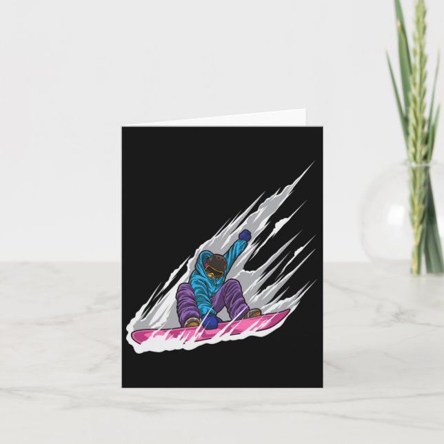 Snowboarder - Snowboard - Freestyle Snowboarding L Card (Front)