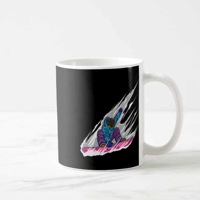 Snowboarder - Snowboard - Freestyle Snowboarding L Coffee Mug (Right)