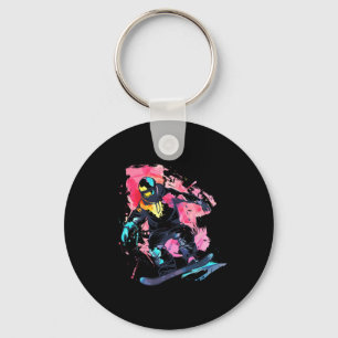 Snowboarder Snowboarding Slopestyle  Keychain