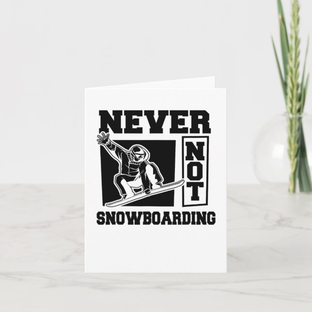 Snowboarder Snowboarding - Winter Sports Snowboard Card (Front)