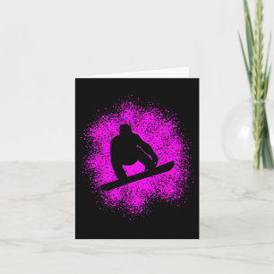 Snowboarder Snowboarding Women Men  Card