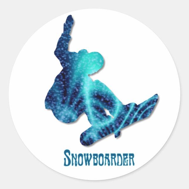 Snowboarder Stickers (Front)