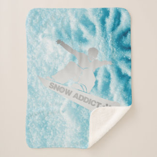 Snowboarder Throw Blanket