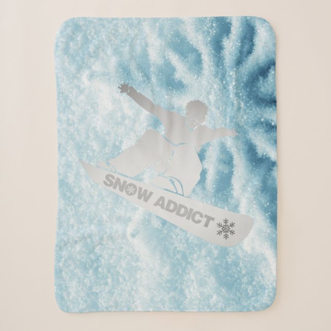 Snowboarder Throw Blanket (Front)