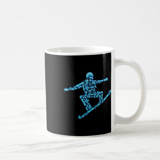Snowboarder - Wintersports Snowboard Snowboarding  Coffee Mug (Right)