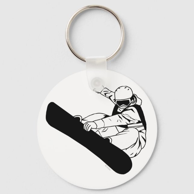 Snowboarding 3 keychain (Front)