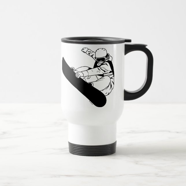 Snowboarding 3 travel mug (Right)