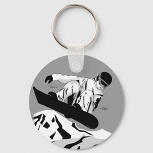 Snowboarding 5 keychain