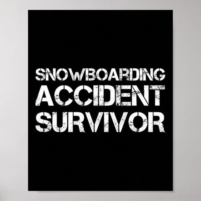 Snowboarding Accident Survivor  Poster (Front)