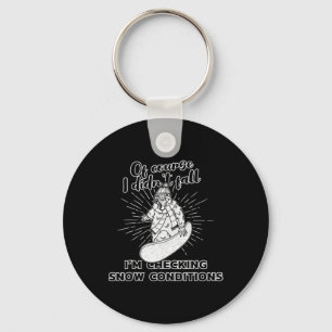 Snowboarding Activity Outdoor Mountain Skiing Recr Keychain