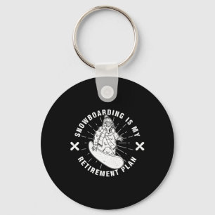 Snowboarding Activity Outdoor Mountain Skiing Recr Keychain