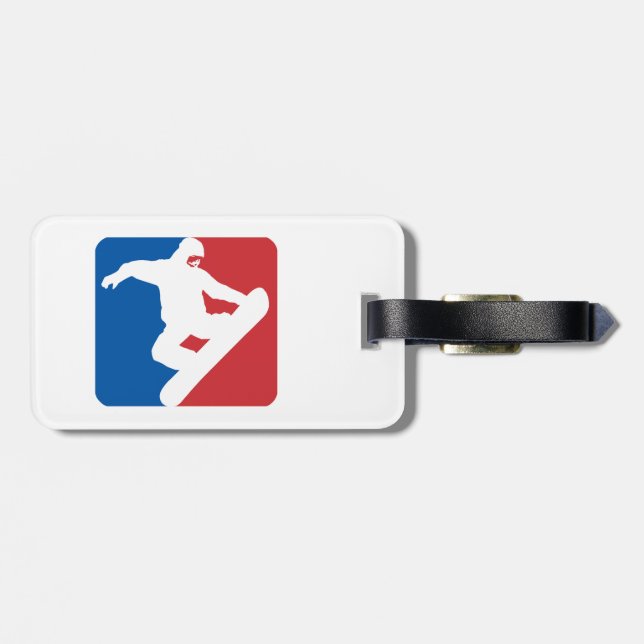 Snowboarding All Star Luggage Tag (Back Horizontal)