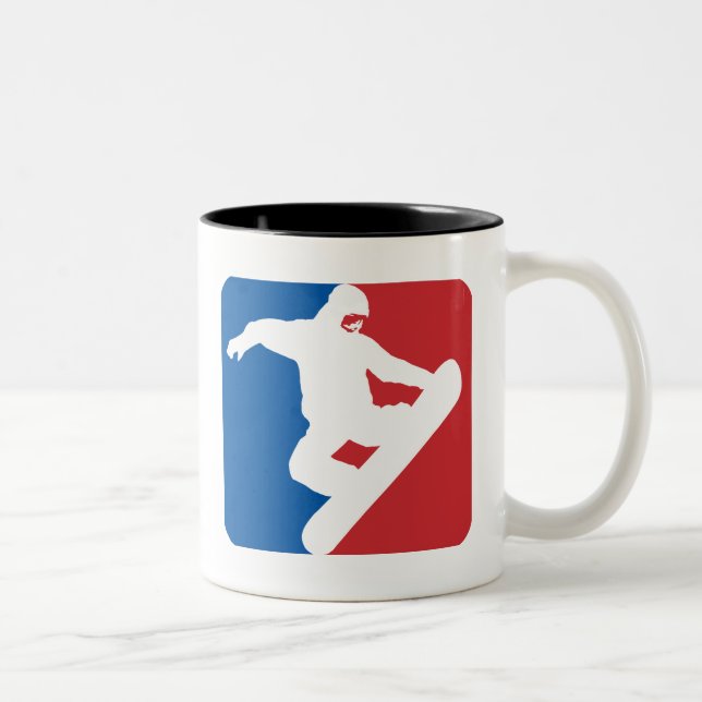 Snowboarding All Star Two-Tone Coffee Mug (Right)
