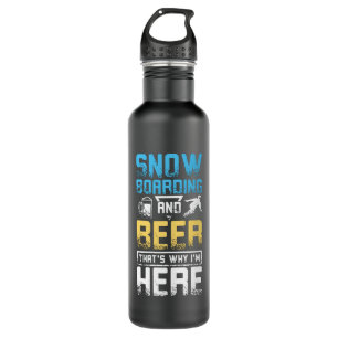 Snowboarding And Beer 710 Ml Water Bottle