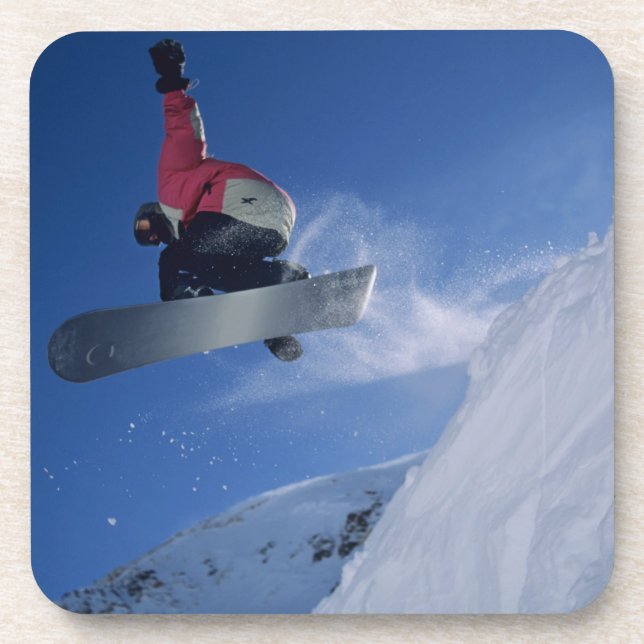 Snowboarding at Snowbird Resort, Utah (MR) Coaster (Front)