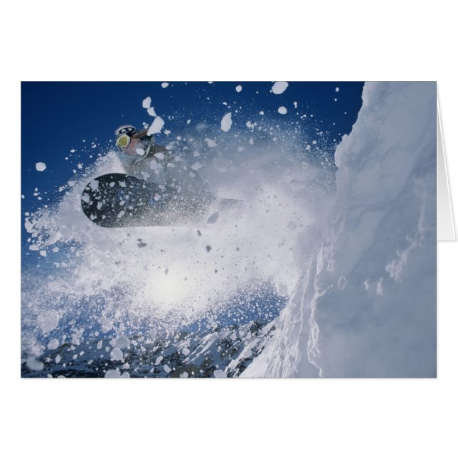 Snowboarding at Snowbird Resort, Wasatch (Front Horizontal)