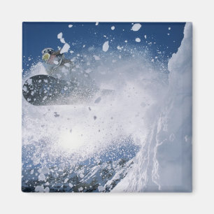 Snowboarding at Snowbird Resort, Wasatch Magnet