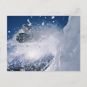 Snowboarding at Snowbird Resort, Wasatch Postcard
