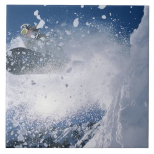 Snowboarding at Snowbird Resort, Wasatch Tile