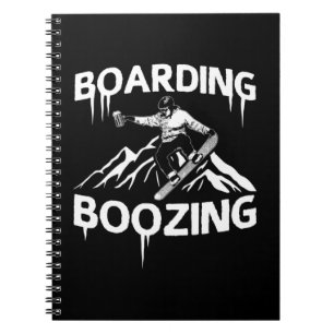 Snowboarding Boozing Notebook