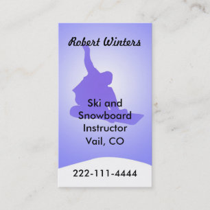 Snowboarding Business Card