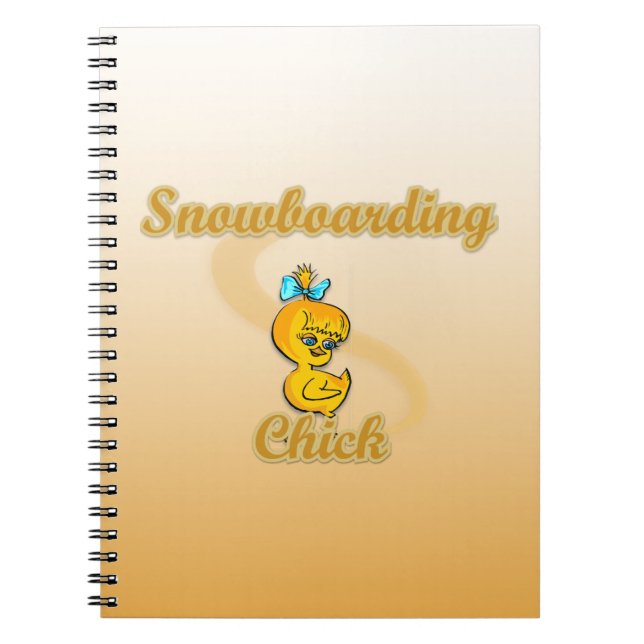 Snowboarding  Chick Notebook (Front)