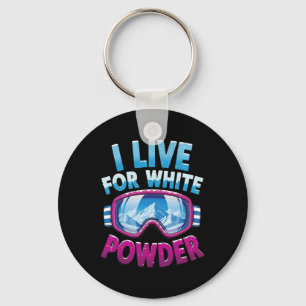 Snowboarding Cool Snowboarder Skiing Winter Vacati Keychain