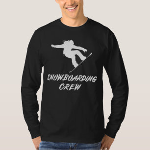 Snowboarding Crew Awesome Tee: Shredding with a Tw T-Shirt