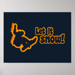 Snowboarding custom poster