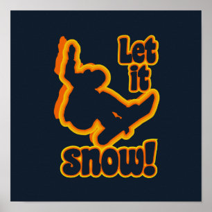 Snowboarding custom poster