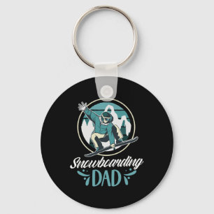 Snowboarding Dad Snowboard Father Snowboarder Dadd Keychain