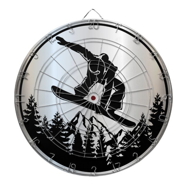 Snowboarding Dartboard (Front)