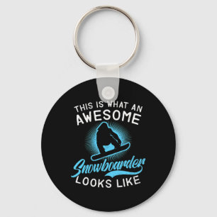 Snowboarding Design Awesome Snowboarder Looks Like Keychain