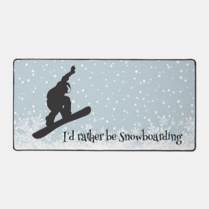 Snowboarding Design Desk Mat