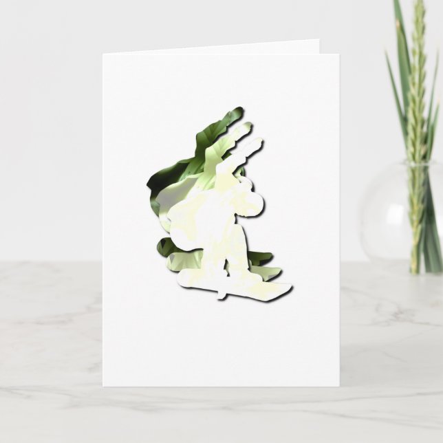 Snowboarding Design Greeting Cards (Front)