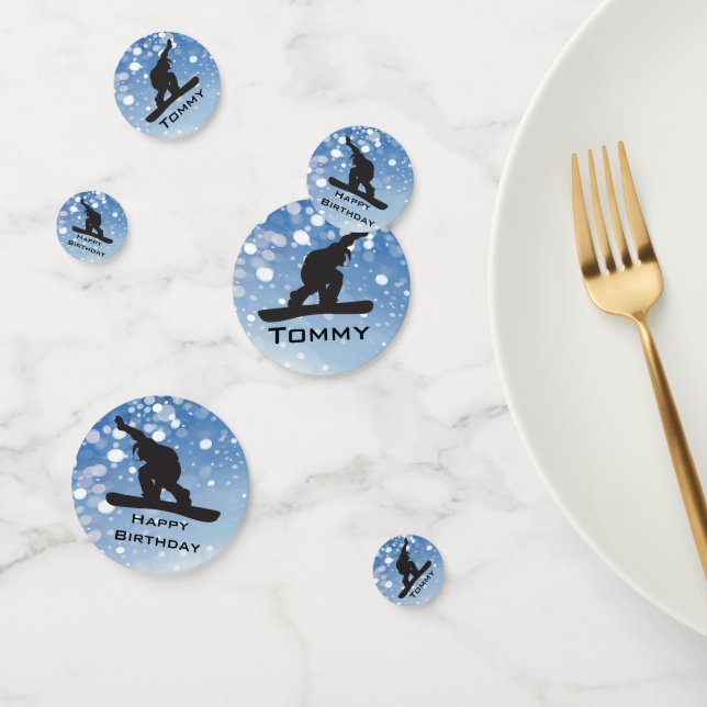 Snowboarding Design Table Confetti (Group)